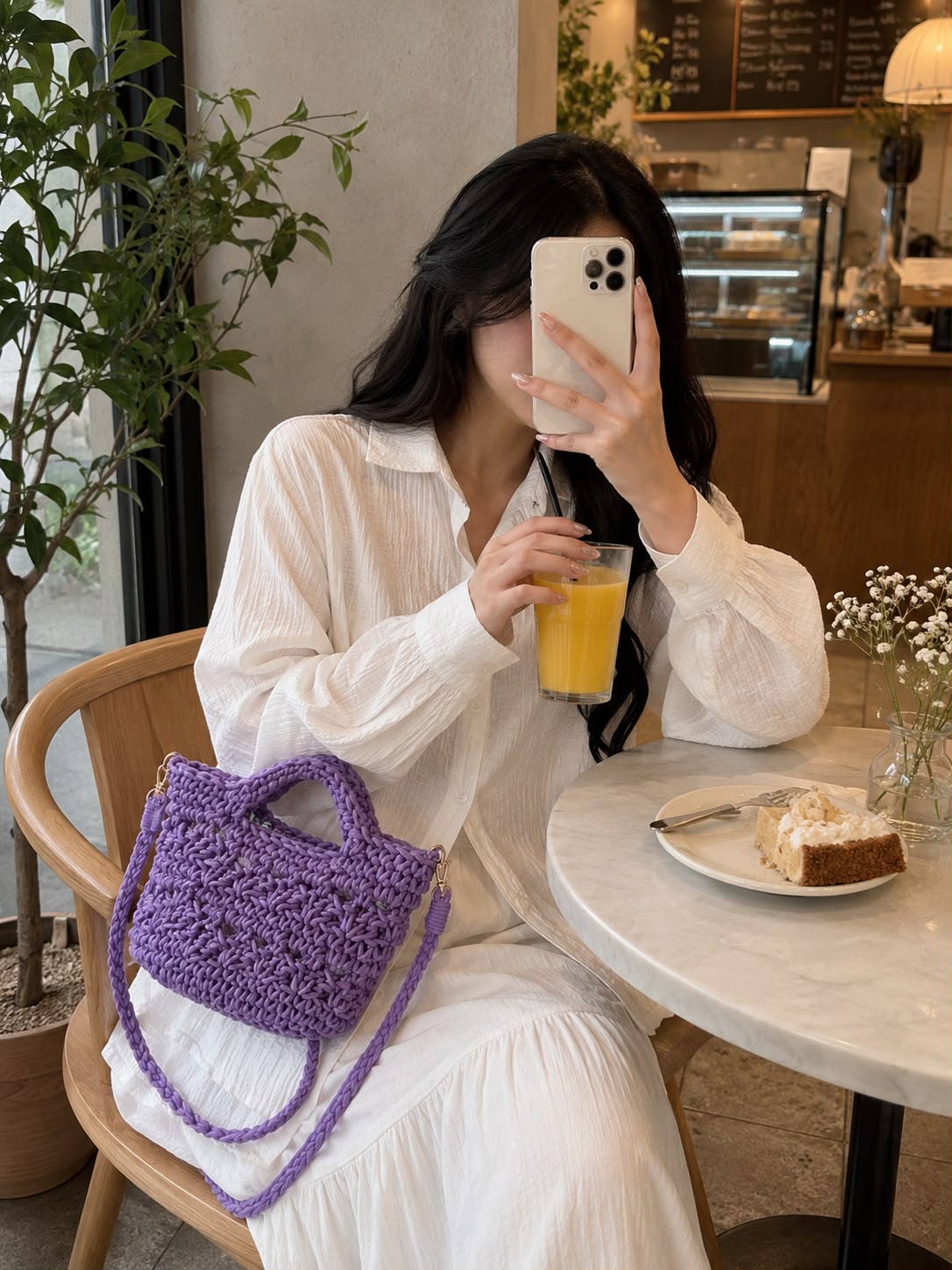 crochet tote bag