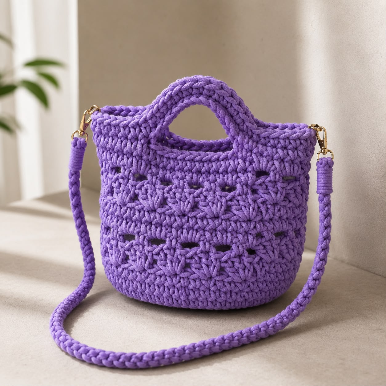 crochet tote bag